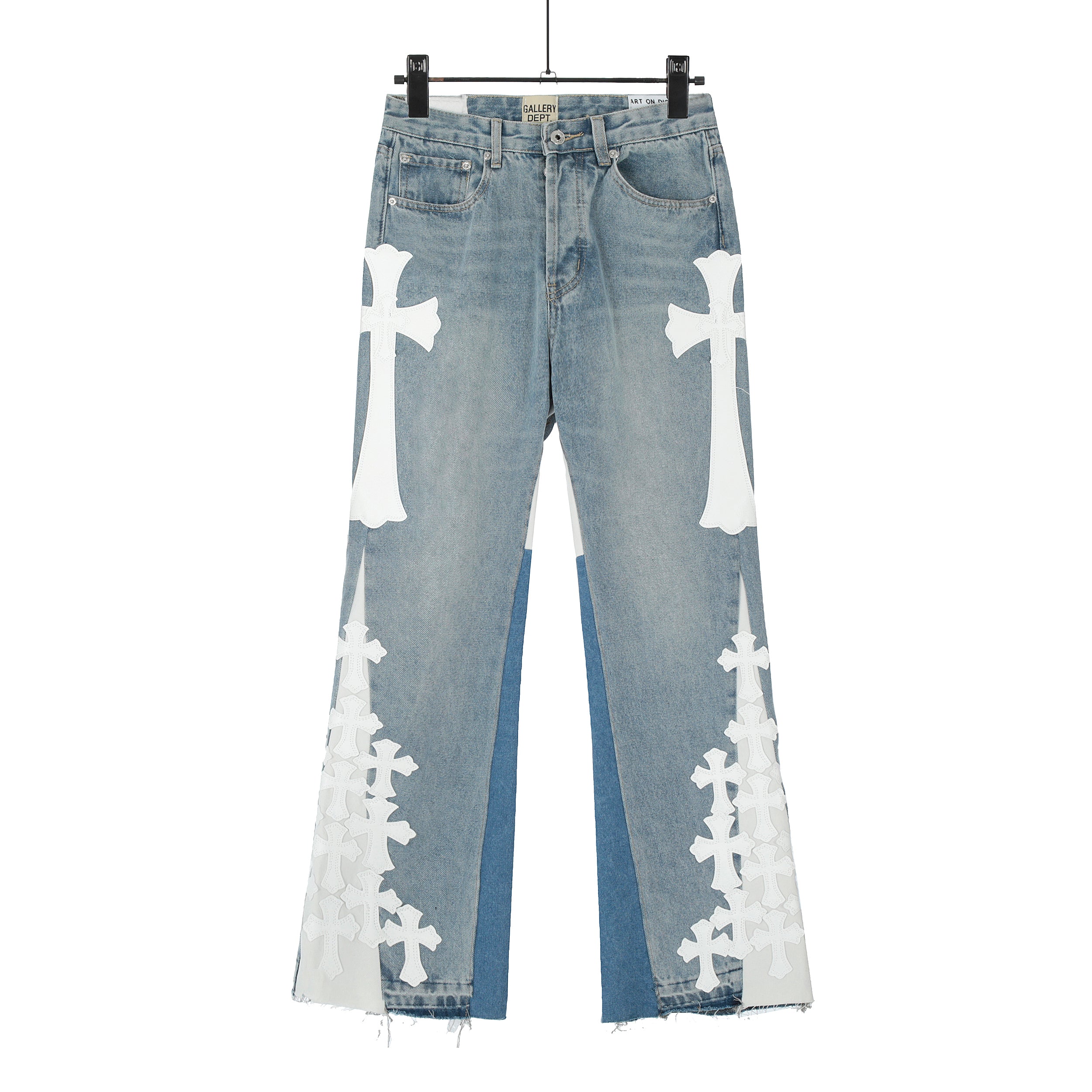 【Chrome Hearts】クロムハーツ ギャラリーデパート クロスパッチ フレアデニムジーンズ 8146