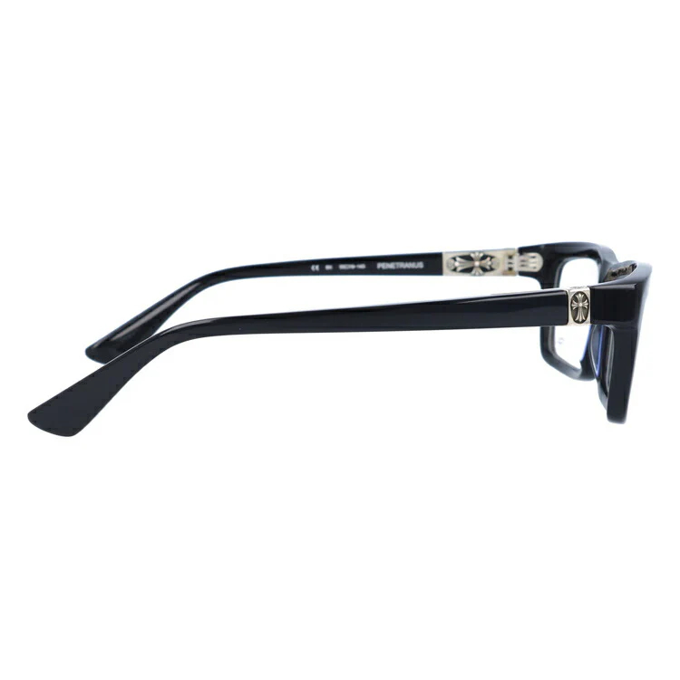 クロムハーツ メガネ 度付き 度なし 伊達メガネ 眼鏡 メガネフレーム CHROME HEARTS レギュラーフィット クロス PENETRANUS BK Black シルバー セル/スクエア型/ウェリントン型 ウェリントン型 ユニセックス メンズ レディース 紫外線 UVカット ラッピング無料-高島屋オンラインストア - 公式