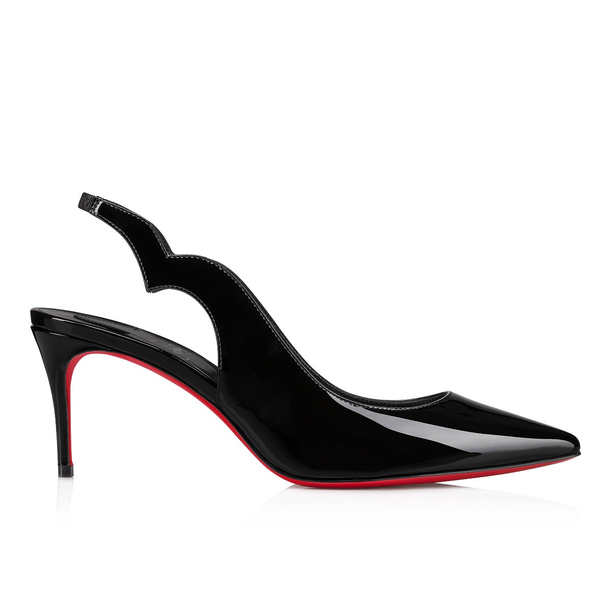 【Christian Louboutin】クリスチャン ルブタン Hot Chick Sling 70 mm Black Patent Leather Pumps JP 23.5 cm/EU 37/US 6/UK 4.5-高島屋オンラインストア - 公式