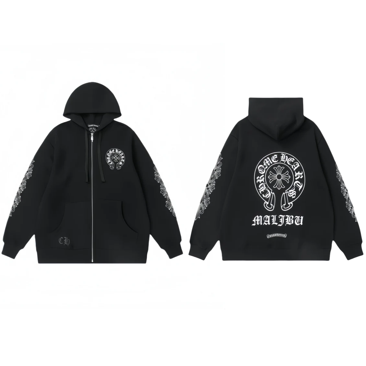 【クロムハーツ】 Chrome Hearts Zip Up Hoodie M8515 Tシャツ 長袖パーカー