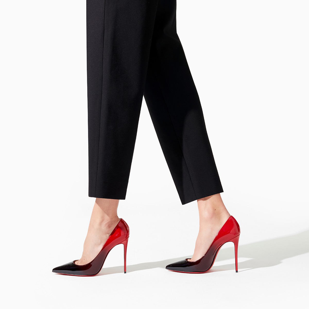 【Christian Louboutin】クリスチャン ルブタン Kate 100 mm ブラック Classic Black-Red JP 22.5 cm/EU 35/US 5/UK 3.5-高島屋オンラインストア - 公式