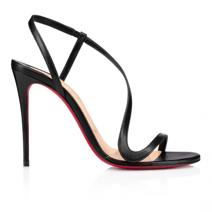 【Christian Louboutin】クリスチャン ルブタン Rosalie 100 mm Sandals Leather and PVC Black-高島屋オンラインストア - 公式
