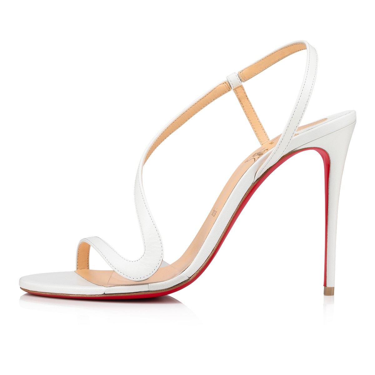 【Christian Louboutin】クリスチャン ルブタン Rosalie 100 mm Sandals Leather and PVC Bianco-高島屋オンラインストア - 公式