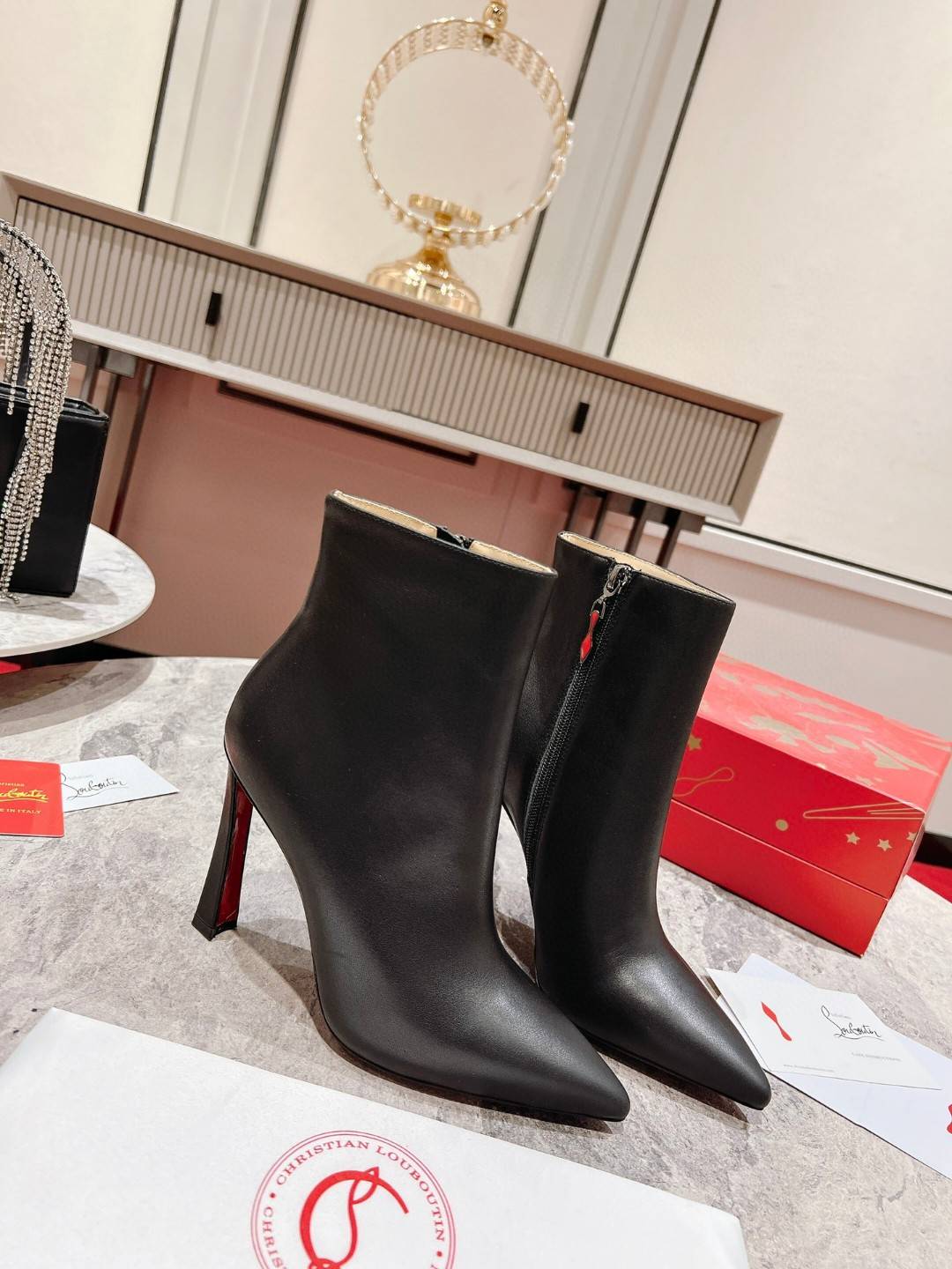 【Christian Louboutin】クリスチャン ルブタン So Eleonor 85 mm Black Calf Leather-高島屋オンラインストア - 公式