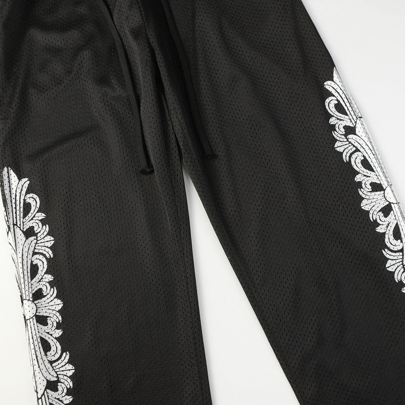 【Chrome Hearts】クロムハーツ マティボーイ グラフィティ レッドメッシュ トラックパンツ 9997