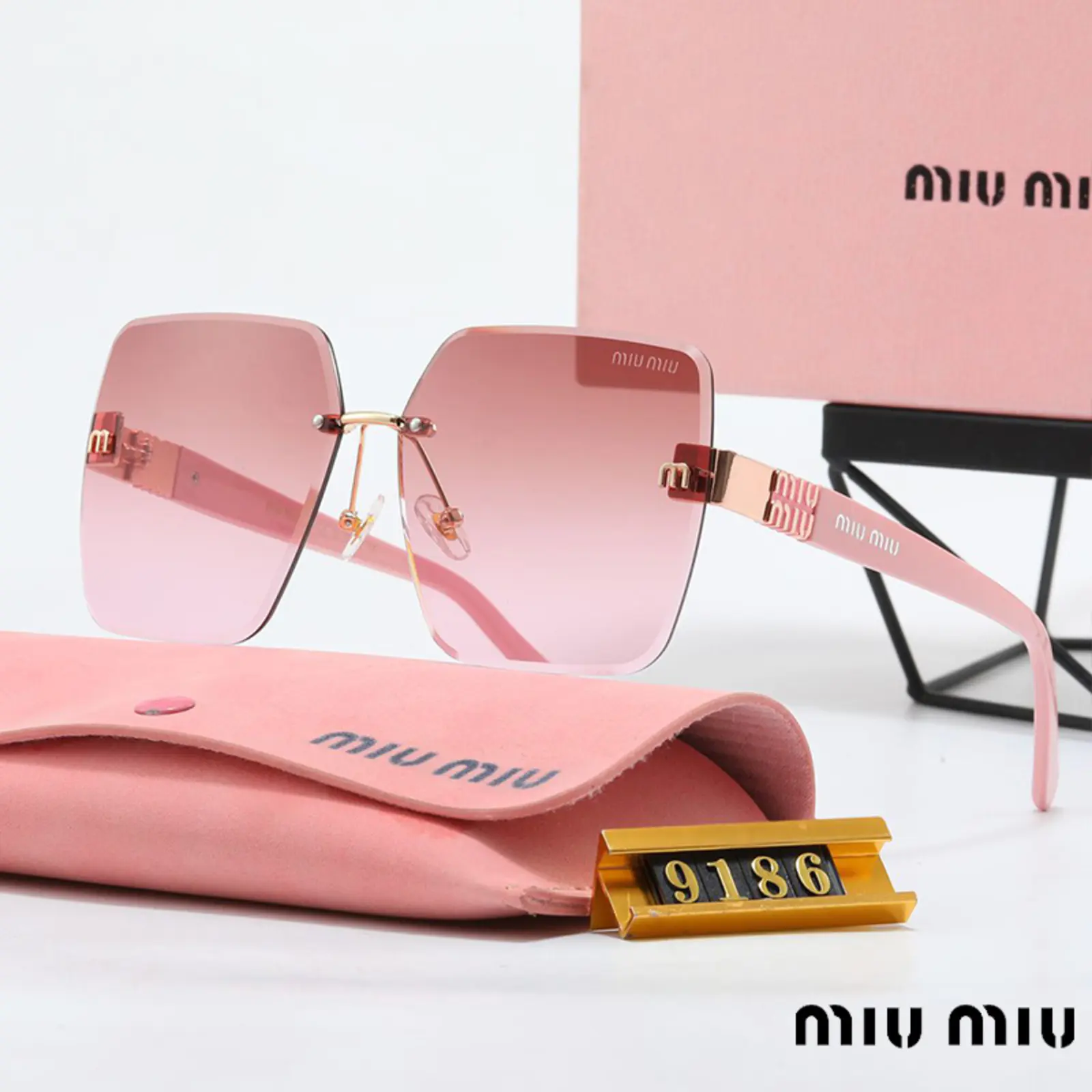 MIUMIUUVカットサングラス04 SS94245