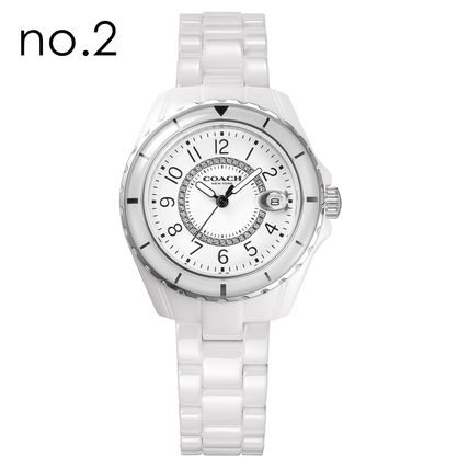 COACH コーチ 腕時計 レディース おしゃれ プレストン ホワイト