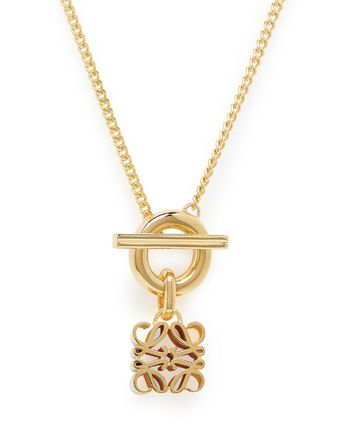 【LOEWE】 ロエベ アナグラム ペンダント ネックレス ゴールド