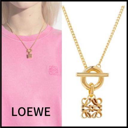 【LOEWE】 ロエベ アナグラム ペンダント ネックレス ゴールド