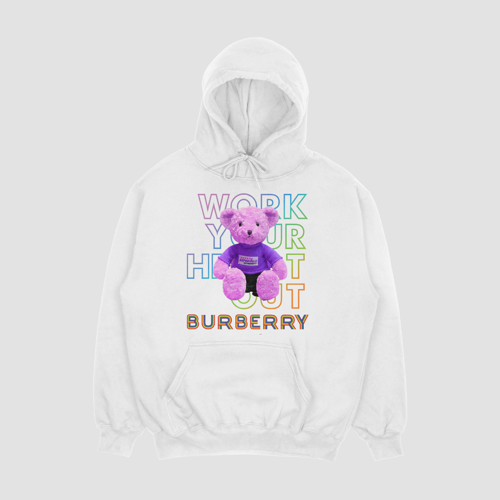 Burberryスウェット クル パーカー プリント  綿　男女兼用