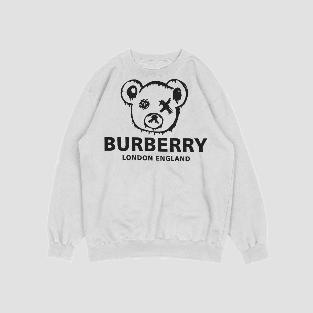Burberryスウェット クル パーカー プリント  綿　男女兼用