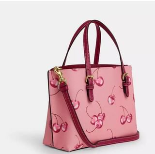 coach コーチ 新作 モリー トート チェリー プリント バッグ ピンク ハンドバッグ
