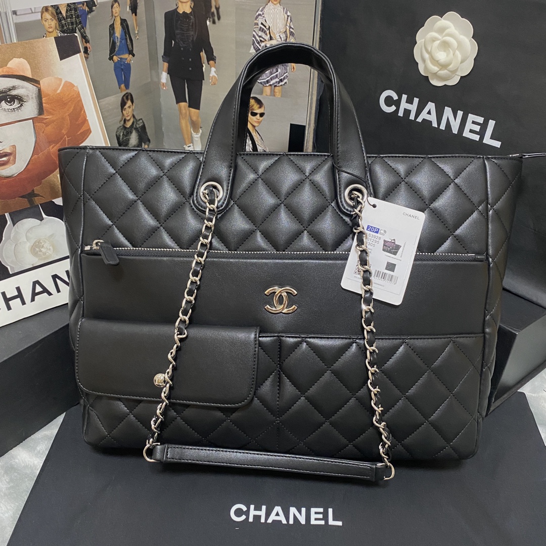 シャネル/CHANEL Calfskin Quilted Ultra Pocket Shopping Tote Navy AS3928 6-高島屋オンラインストア - 公式