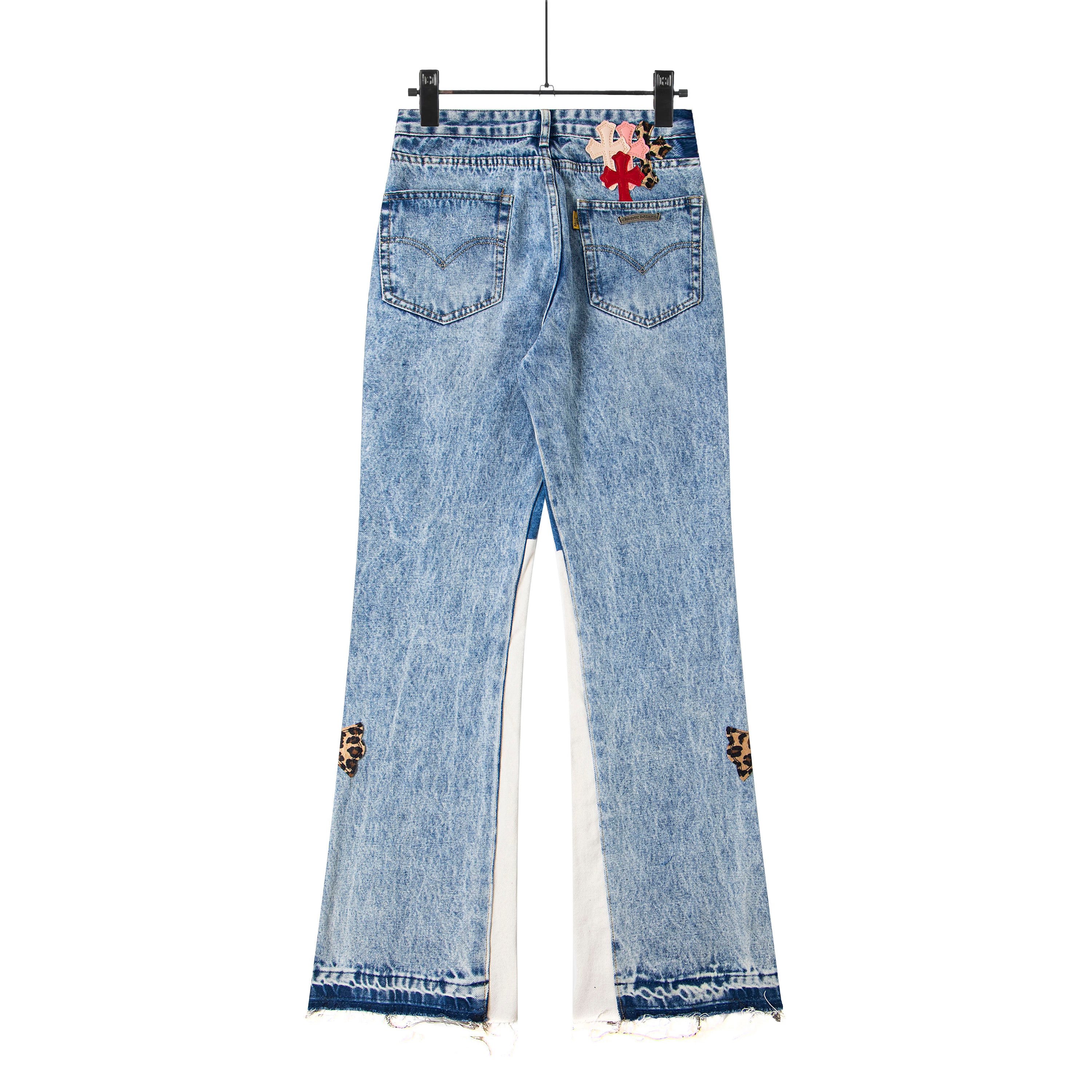 【Chrome Hearts】クロムハーツ ギャラリー部門 クロスパッチフレアデニムジーンズ 8186