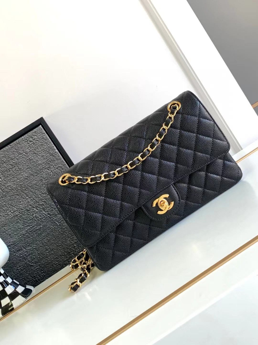 シャネル/CHANEL Flap Bag Carviar Leather Black Medium 1112-高島屋オンラインストア - 公式