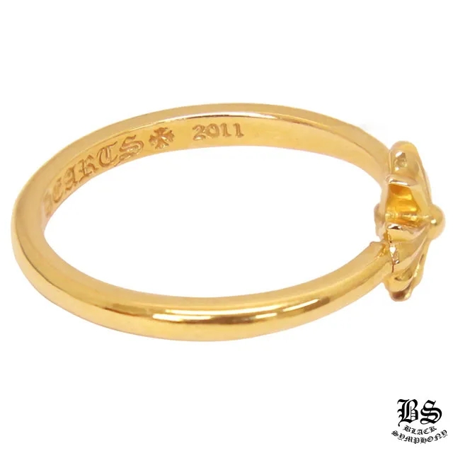 【国内発送/直営店】クロムハーツ バブルガムリングCHプラス22K 指輪