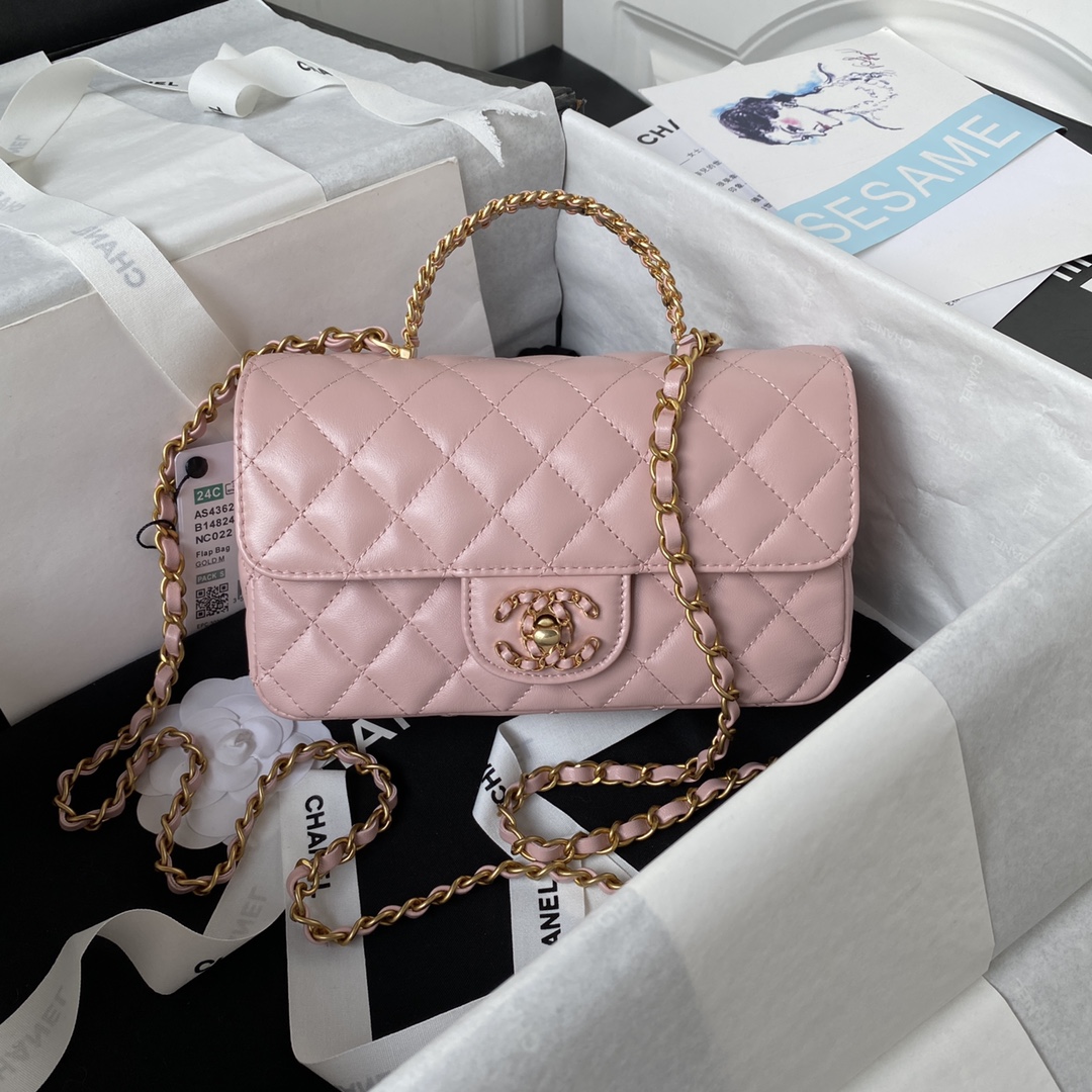 シャネル/CHANEL 24C  AS4362 diamond letter handle mini CF