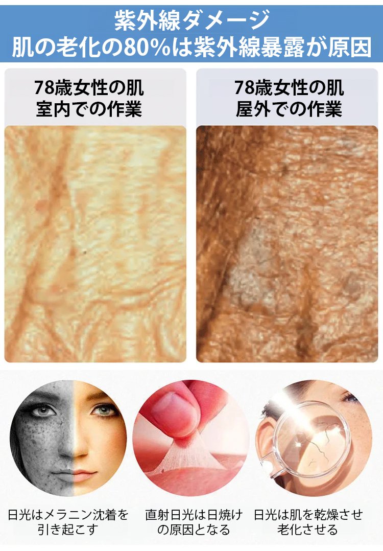  女性うなじまで守る日よけハット