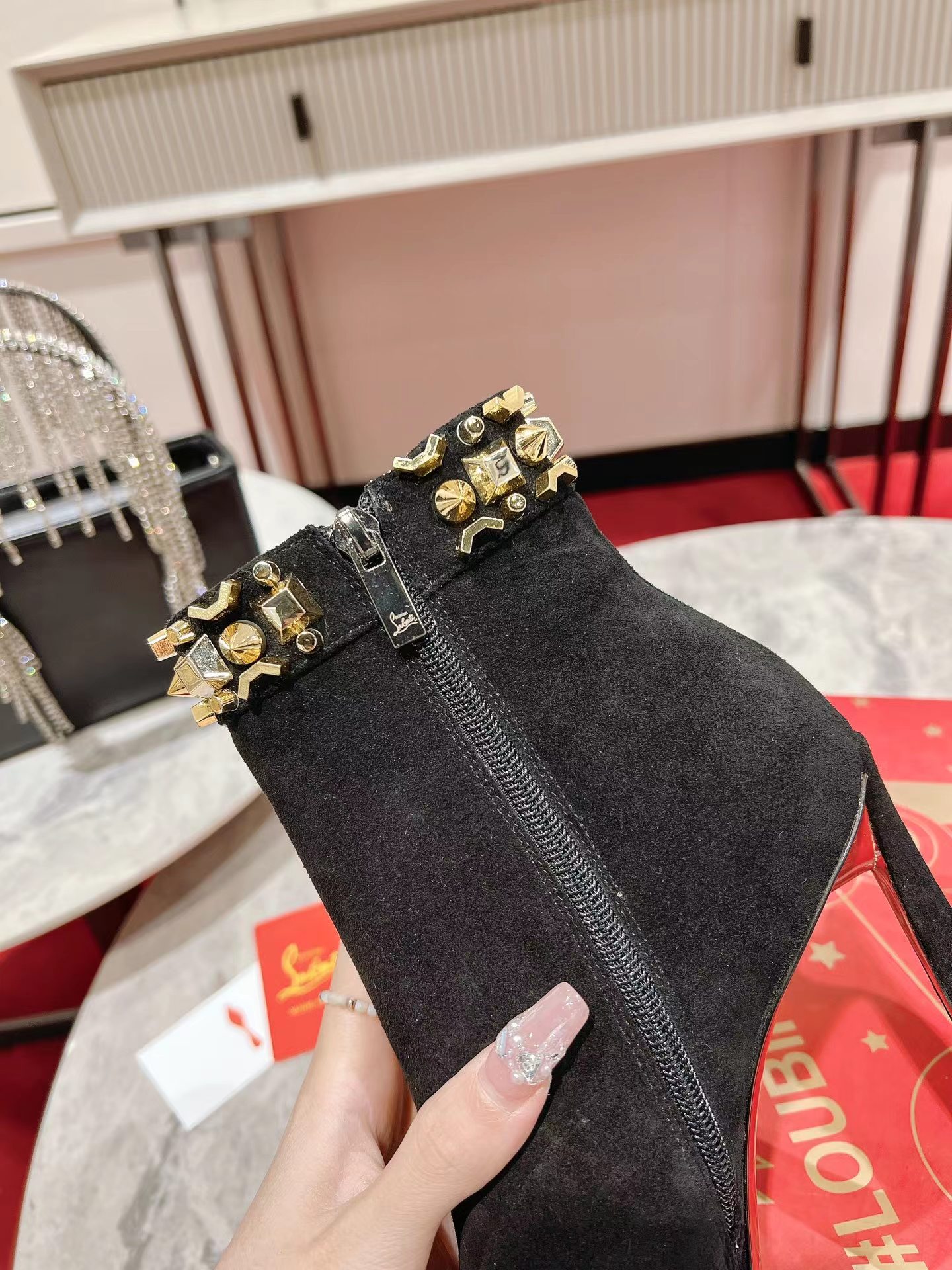 【Christian Louboutin】クリスチャン ルブタン Asteroispikes Booty 100 mm Black-高島屋オンラインストア - 公式