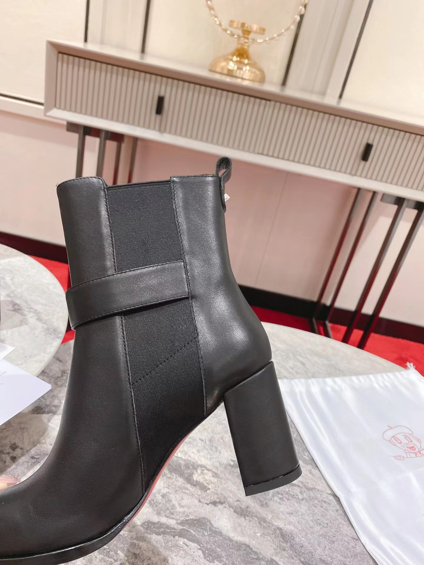 【Christian Louboutin】クリスチャン ルブタン CL Chelsea Booty 70 mm Black JP 23.5 cm/EU 37/US 6/UK 4.5 年末セール-高島屋オンラインストア - 公式