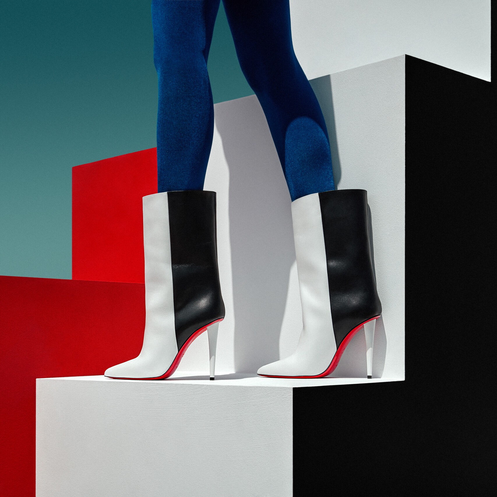 【Christian Louboutin】クリスチャン ルブタン Astrilarge Booty 100 mm Low Boots Bianco-高島屋オンラインストア - 公式