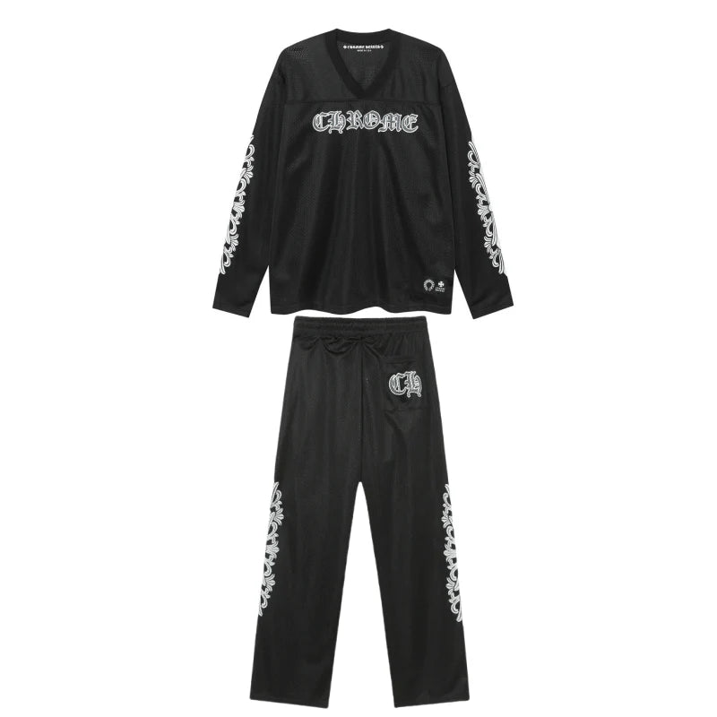 【Chrome Hearts】クロムハーツ マティボーイ グラフィティ レッドメッシュ トラックパンツ 9997