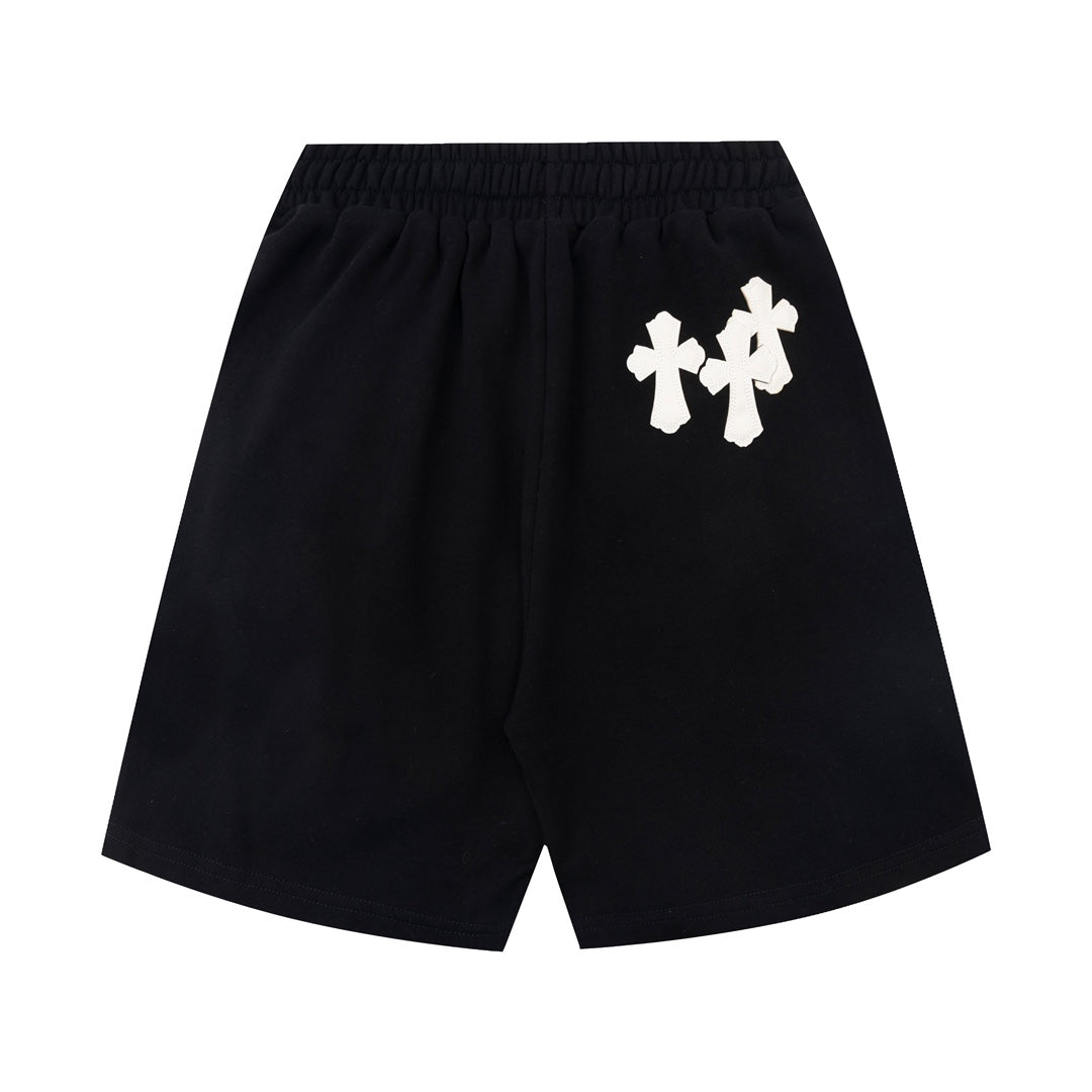 【Chrome Hearts】クロムハーツ トリプルクロス CHロゴ 刺繍ショーツ9049