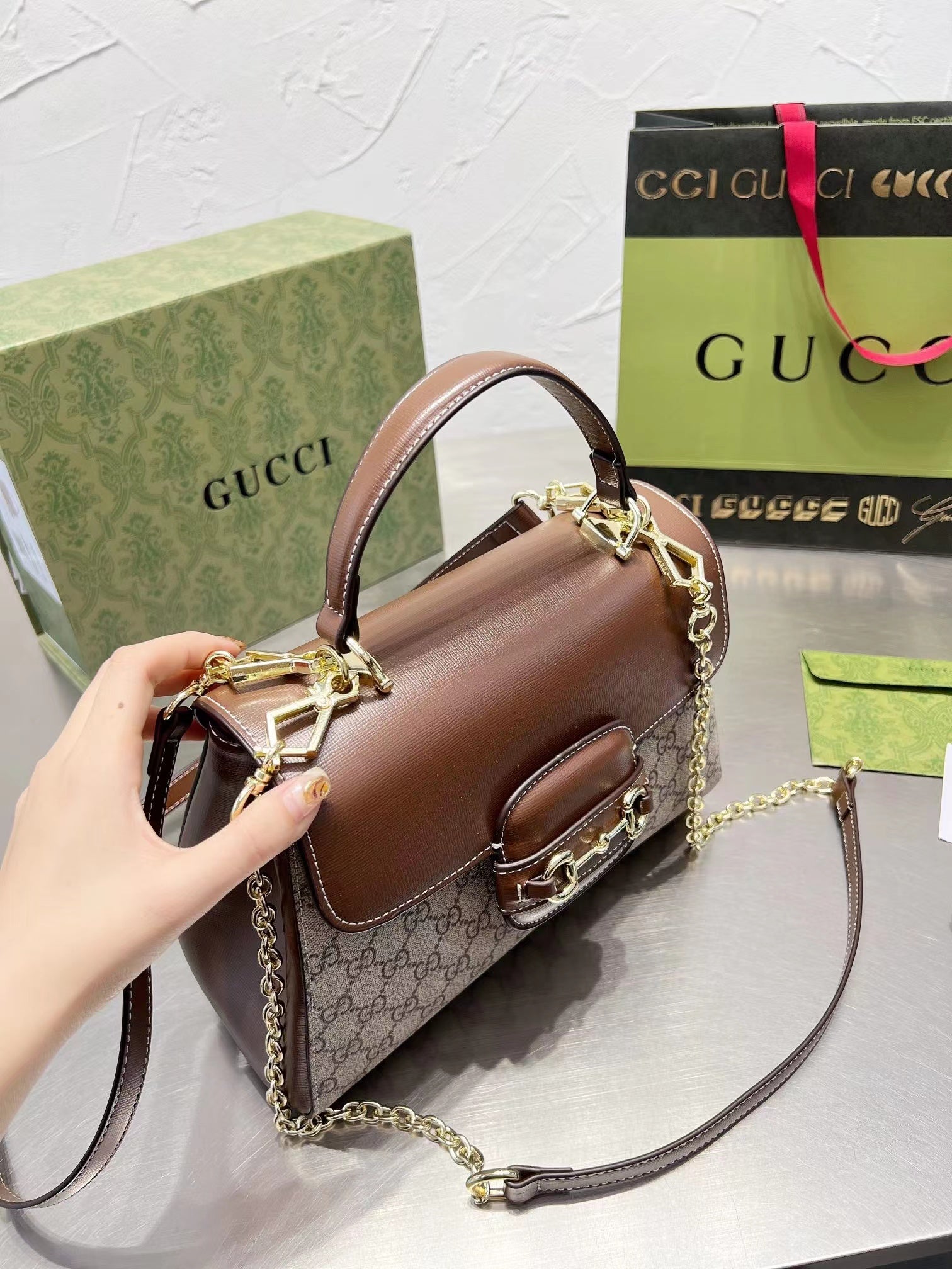 Gucci 〔グッチ ホースビット 1955〕ミディアムバッグ