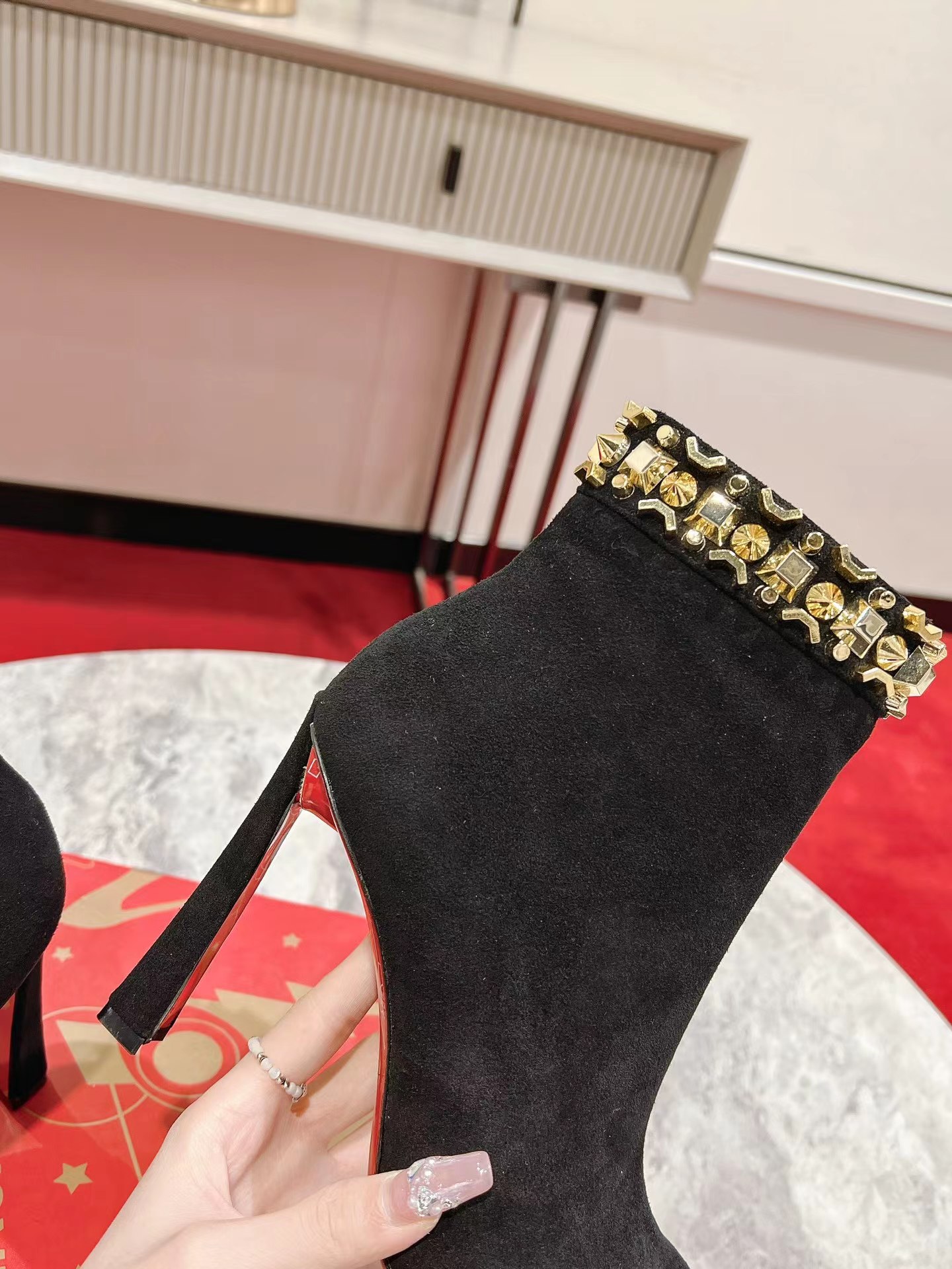 【Christian Louboutin】クリスチャン ルブタン Asteroispikes Booty 100 mm Black-高島屋オンラインストア - 公式