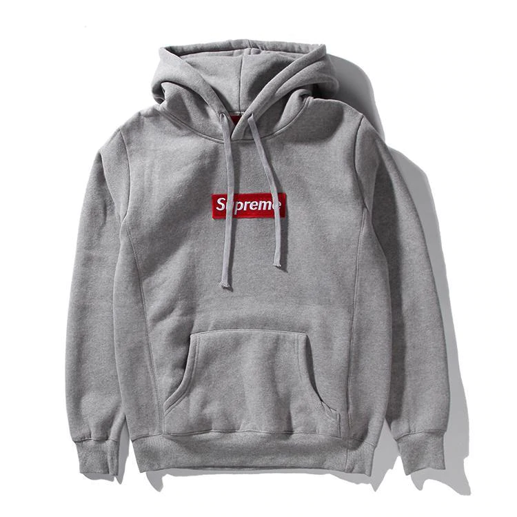 15FW Supreme (シュプリーム) Box Logo Hooded Sweatshirt パーカー グレー