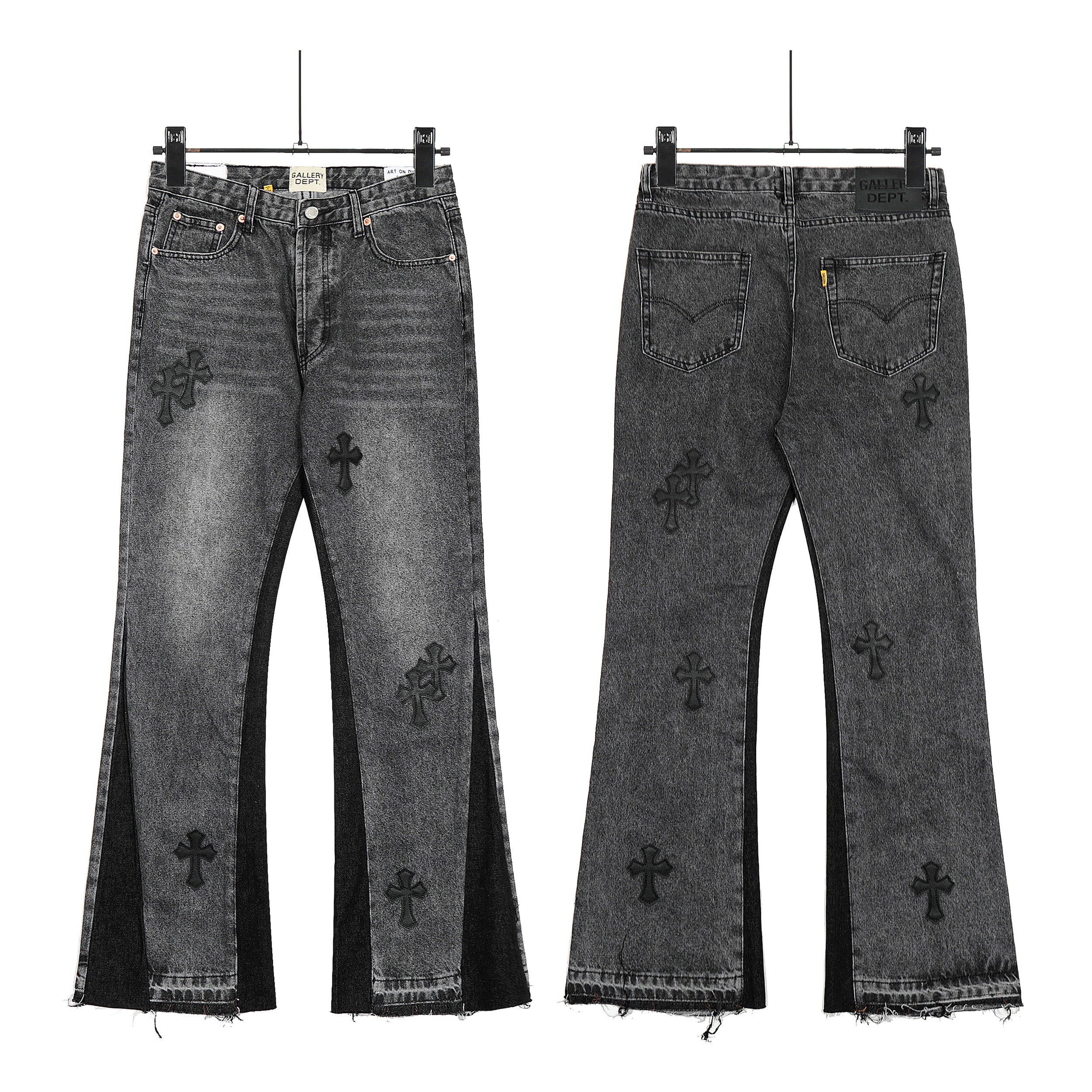 【Chrome Hearts】クロムハーツ ギャラリーデパート クロスパッチ フレアデニムジーンズ