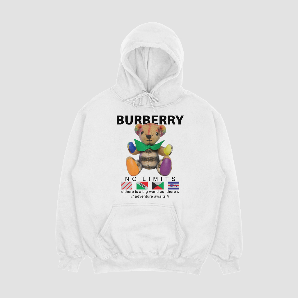 Burberryスウェット クル パーカー プリント  綿　男女兼用