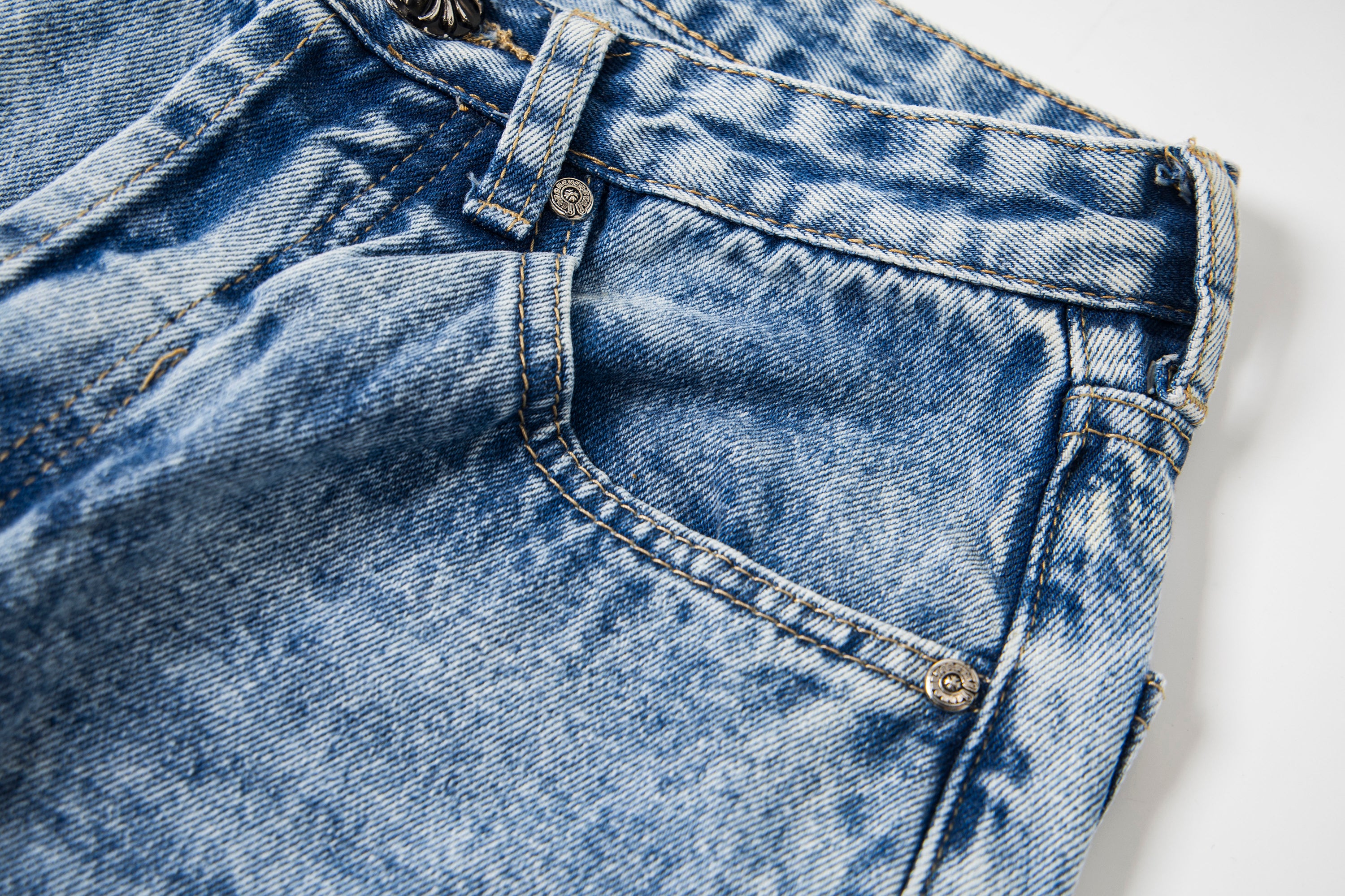【Chrome Hearts】クロムハーツ ギャラリー部門 クロスパッチフレアデニムジーンズ 8186