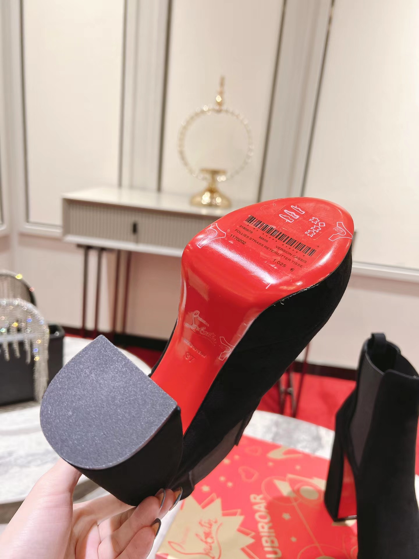 【Christian Louboutin】クリスチャン ルブタン Movidastic 130 mm Low Boots Veau Velours Black-高島屋オンラインストア - 公式