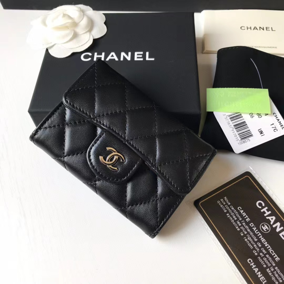 シャネル/CHANEL Classic Leather Wallet In Black-高島屋オンラインストア - 公式