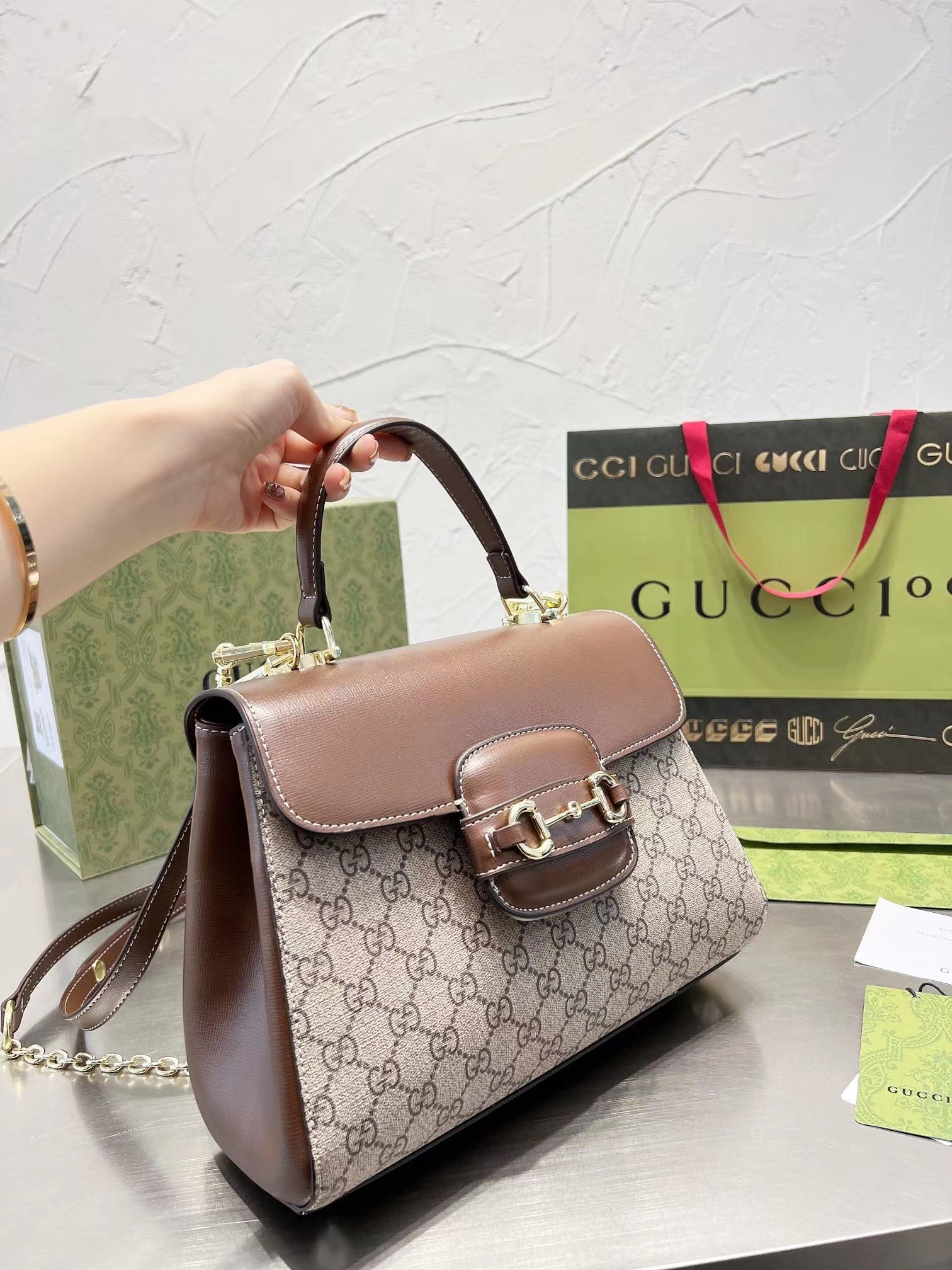 Gucci 〔グッチ ホースビット 1955〕ミディアムバッグ