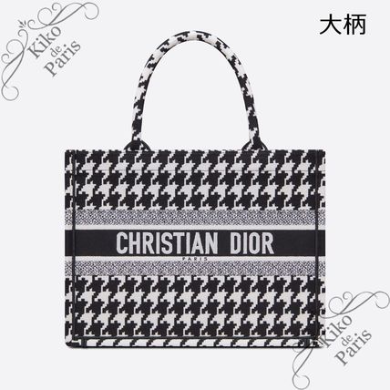 DIOR 直営店 名入れOK! BOOK TOTE ミディアム トート 千鳥格子-高島屋オンラインストア - 公式