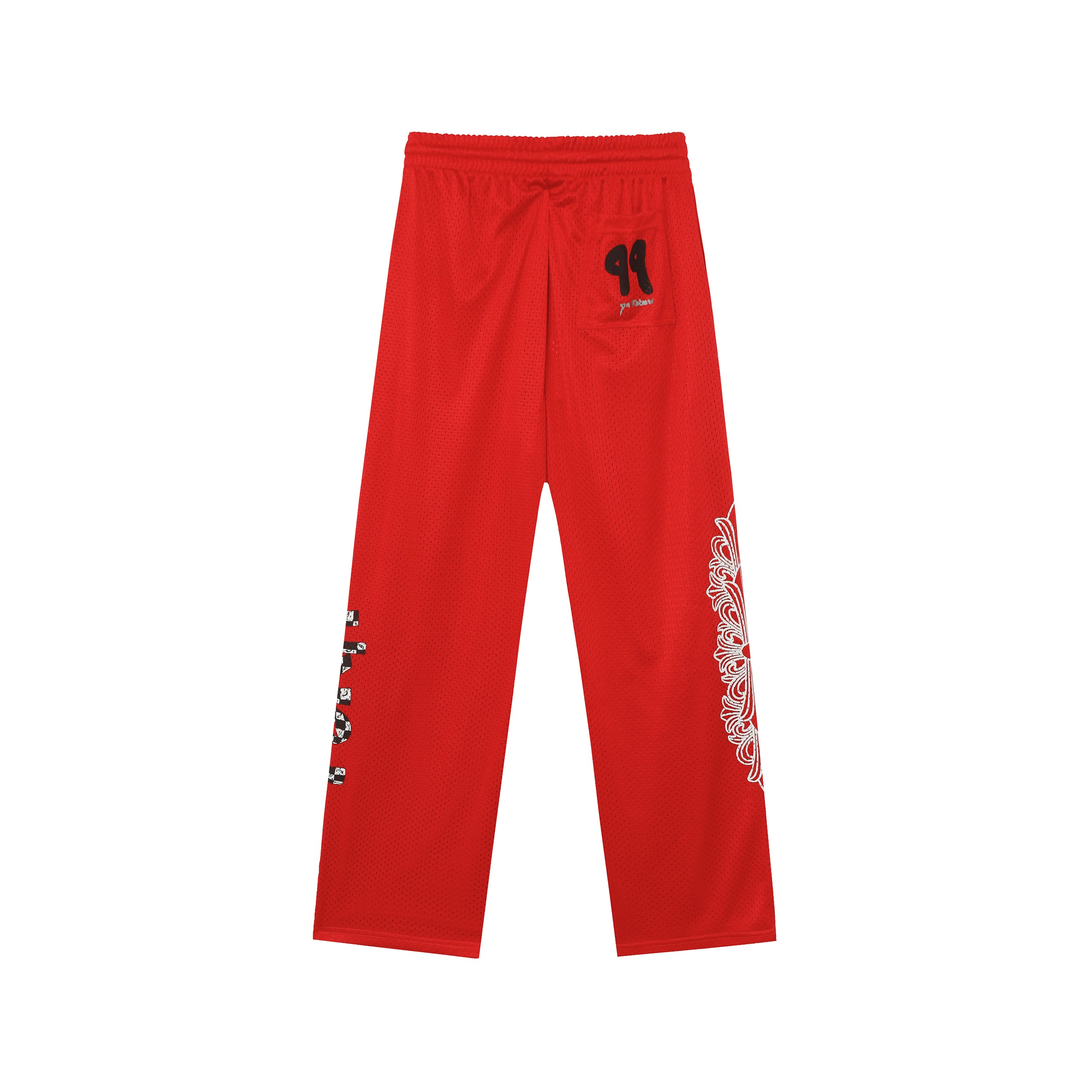 【Chrome Hearts】クロムハーツ マティボーイ グラフィティ レッドメッシュ トラックパンツ 9997