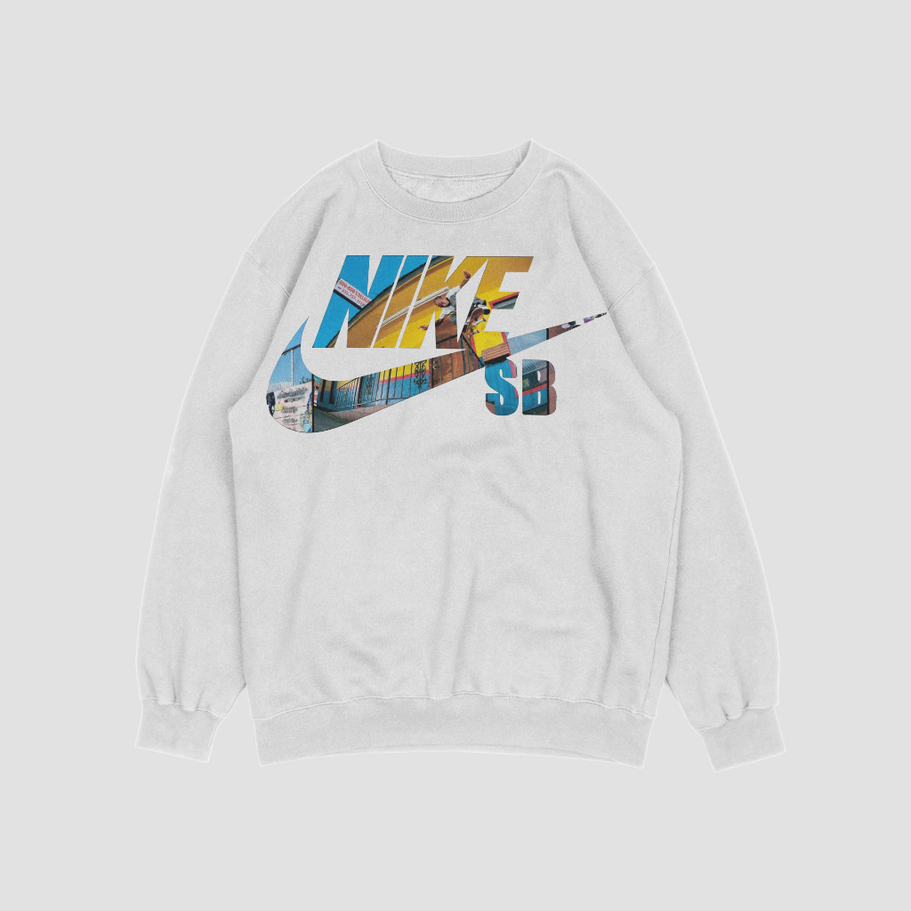 NIKEスウェット クル パーカー プリント  綿　男女兼用