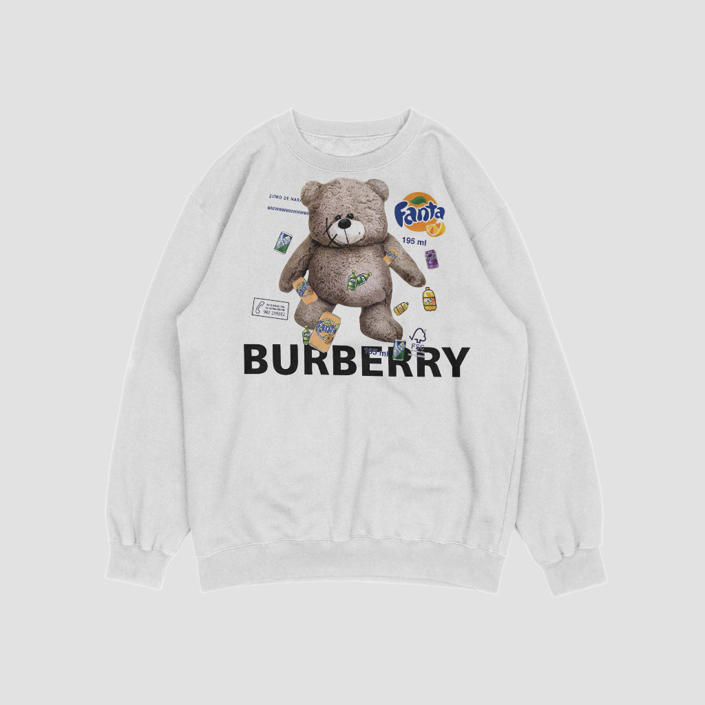Burberryスウェット クル パーカー プリント  綿　男女兼用