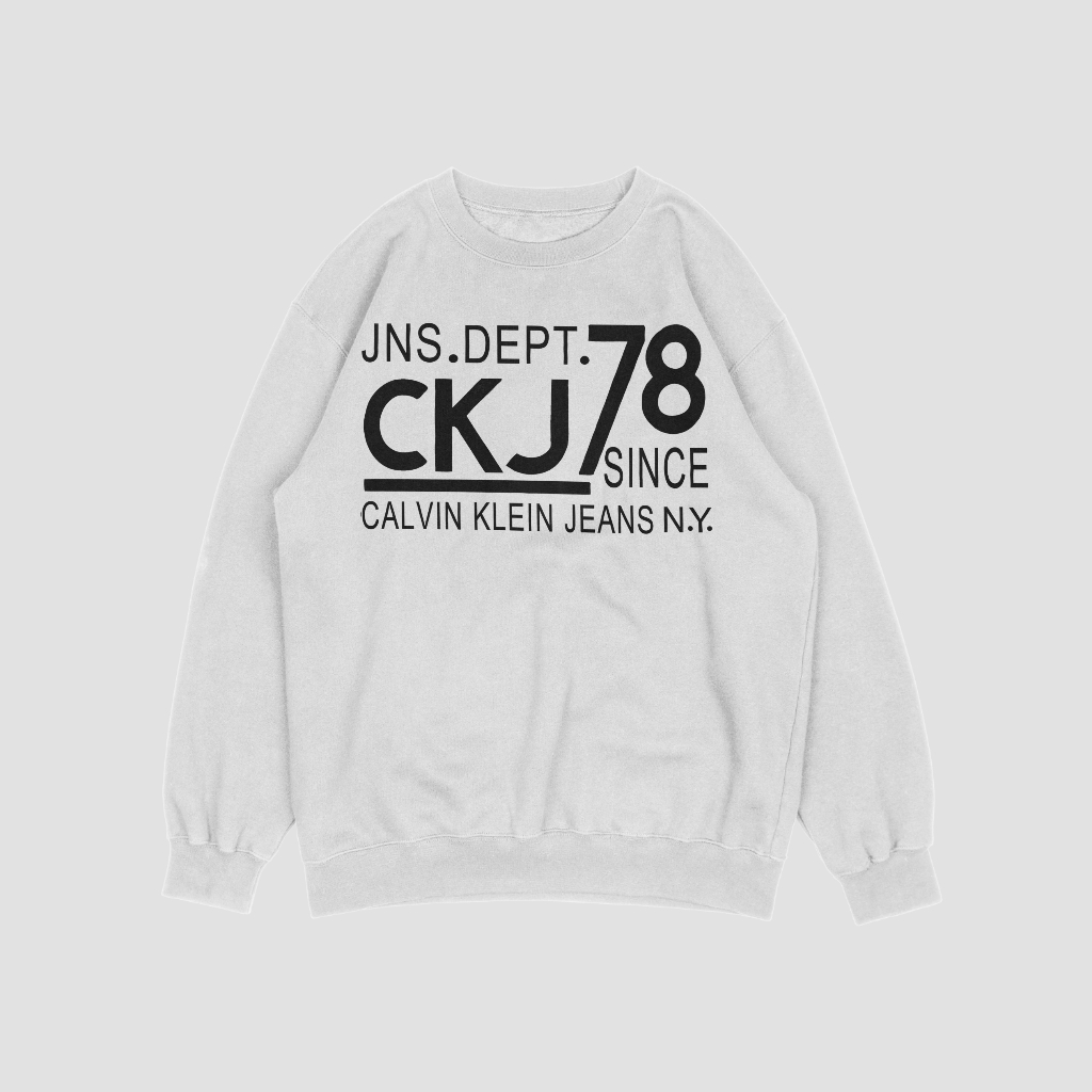 Calvin Kleinスウェット クル パーカー プリント  綿　男女兼用