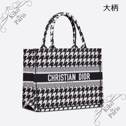 DIOR 直営店 名入れOK! BOOK TOTE ミディアム トート 千鳥格子-高島屋オンラインストア - 公式