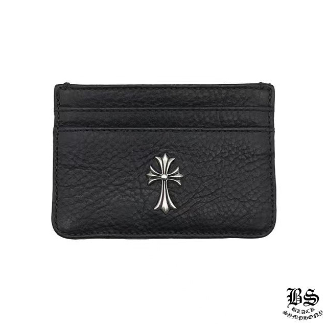 クロムハーツ レザー カードケース ブラック