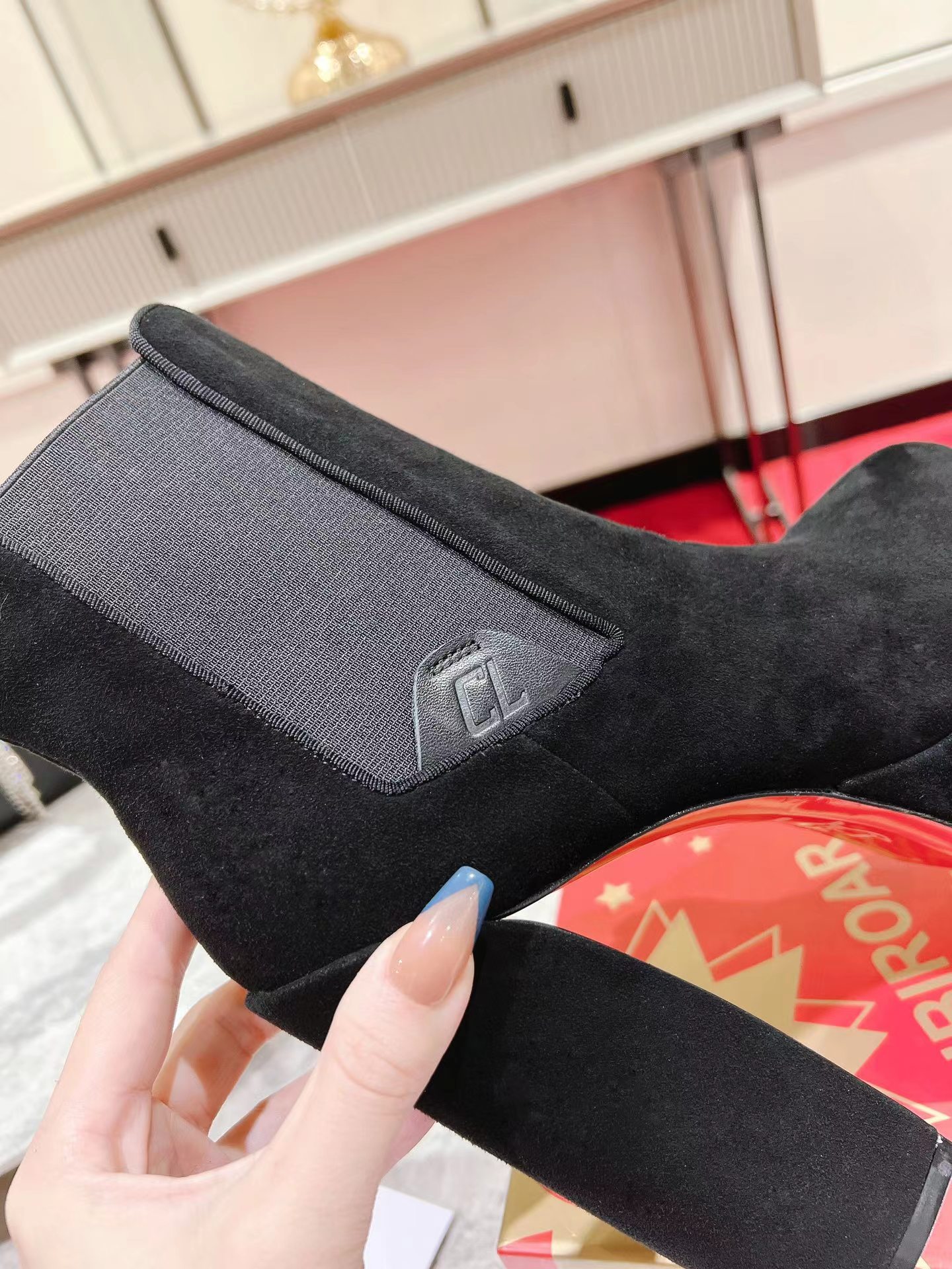 【Christian Louboutin】クリスチャン ルブタン Movidastic 130 mm Low Boots Veau Velours Black-高島屋オンラインストア - 公式