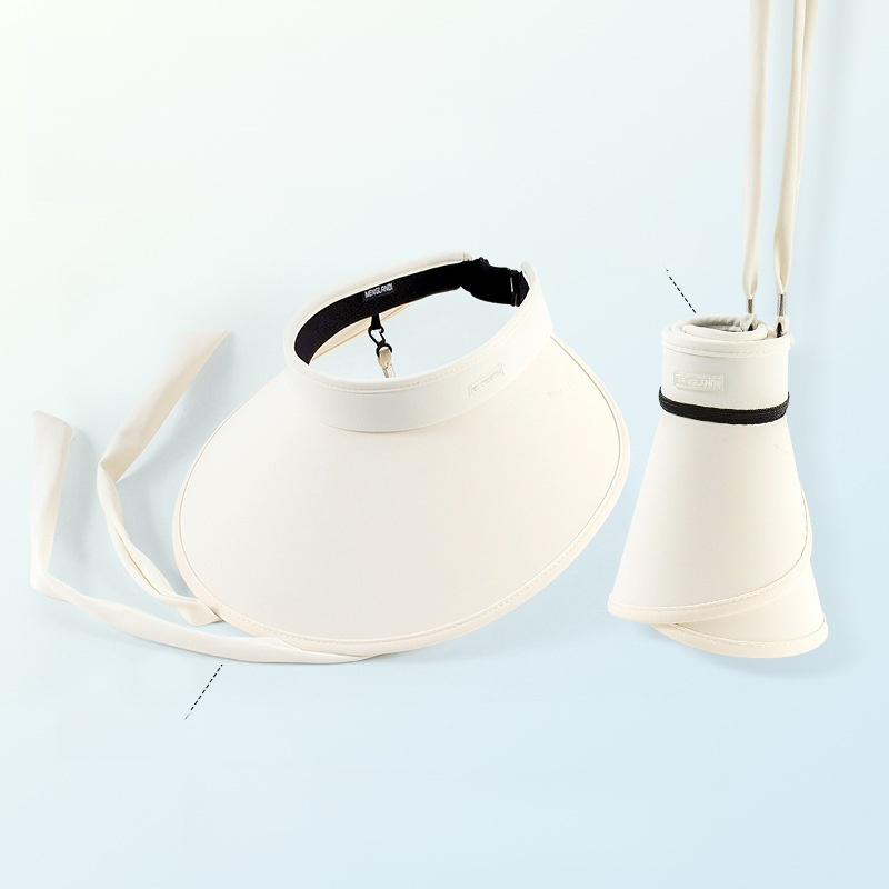 【ランニング キャップ】巻き収納可能の冷感UV対策つば広サンバイザー