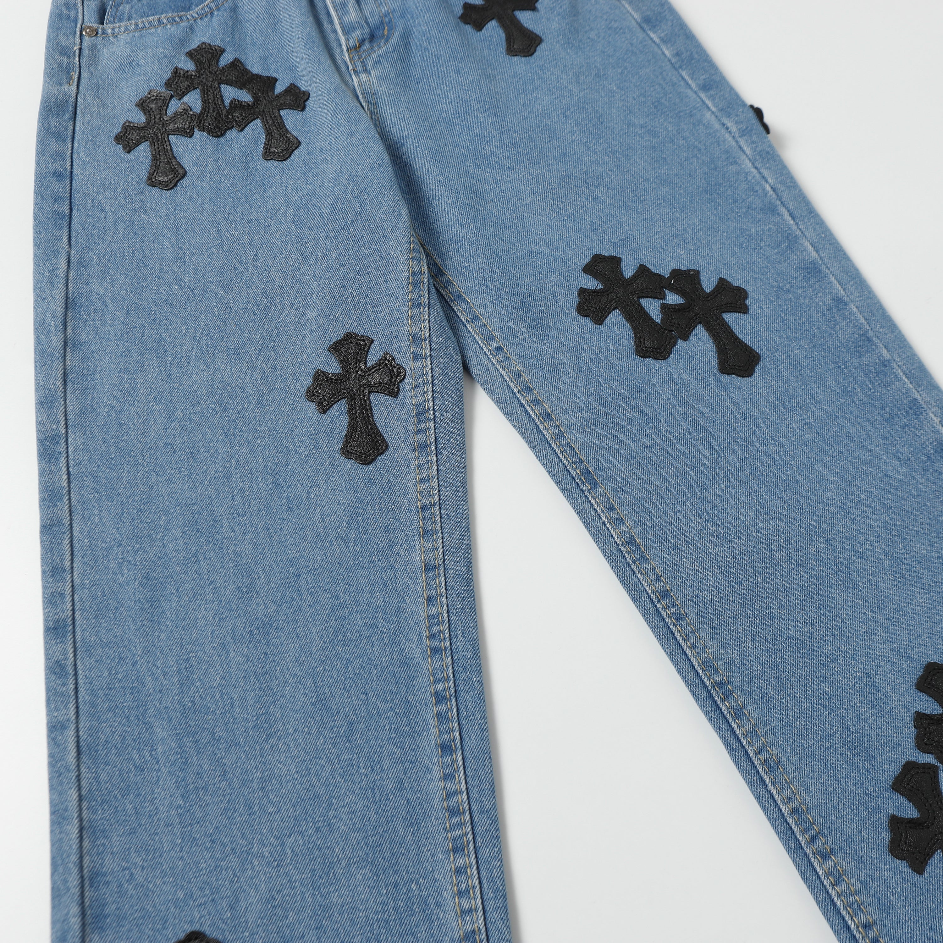 Chrome Hearts Levi's 505 Black Cross Patch Jeans – 高島屋