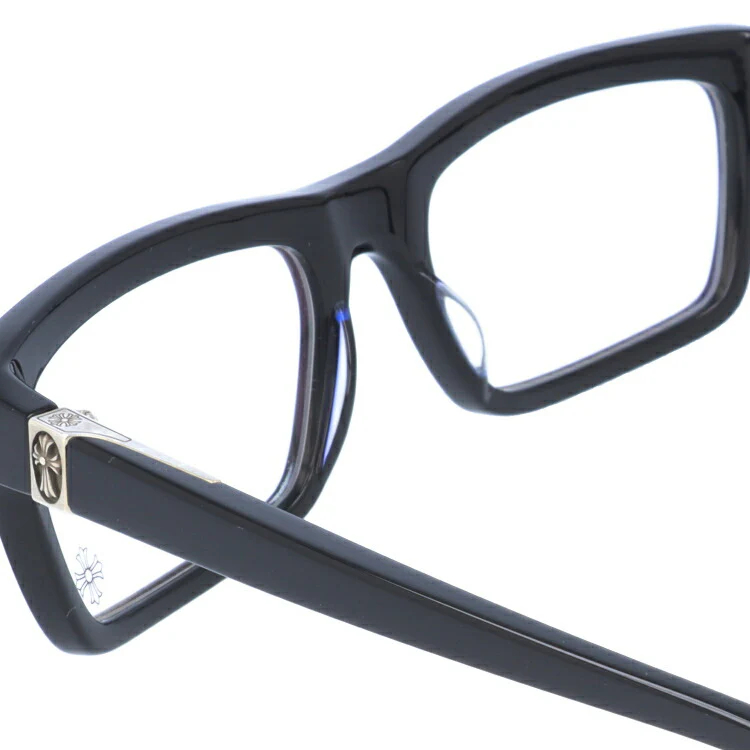 クロムハーツ メガネ 度付き 度なし 伊達メガネ 眼鏡 メガネフレーム CHROME HEARTS レギュラーフィット クロス PENETRANUS BK Black シルバー セル/スクエア型/ウェリントン型 ウェリントン型 ユニセックス メンズ レディース 紫外線 UVカット ラッピング無料-高島屋オンラインストア - 公式