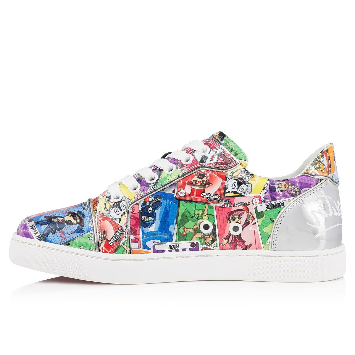 【Christian Louboutin】クリスチャン ルブタン Fun Vieira Specchio Leather Happy Loubies Print Multicolor Sneakers-高島屋オンラインストア - 公式