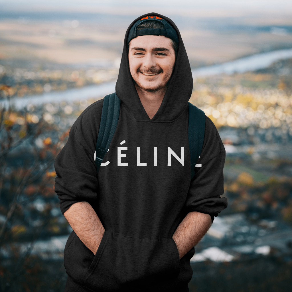 CELINE スウェット クル パーカー プリント  綿　男女兼用-高島屋オンラインストア - 公式