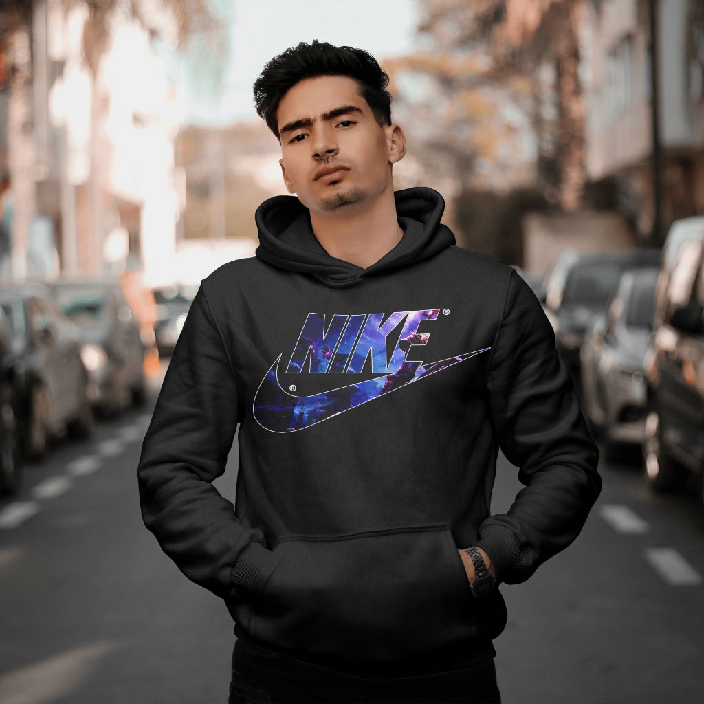 NIKEスウェット クル パーカー プリント  綿　男女兼用
